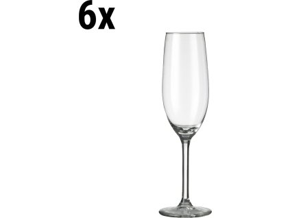(6 sztuk) Kieliszek do szampana - ESPRIT - 210 ml - Przezroczysty