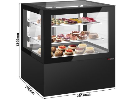 Witryna na ciasto - 2010 mm - z oświetleniem LED & 2 półkami