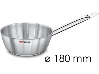 Patelnia do smażenia z uchwytem - kształt stożkowy - Ø 180 mm - wysokość: 65 mm