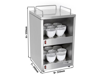 Podgrzewacz do filiżanek - 150 W - z 2 półkami