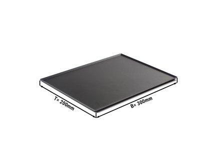 Taca do ciast & prezentacji - 300x200x3mm - Czarna
