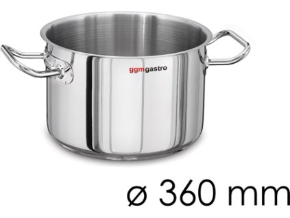 Garnek do mięsa - Ø 360 mm - wysokość 220 mm - odpowiedni do indukcji
