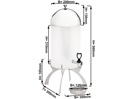 Dozownik mleka - chrom