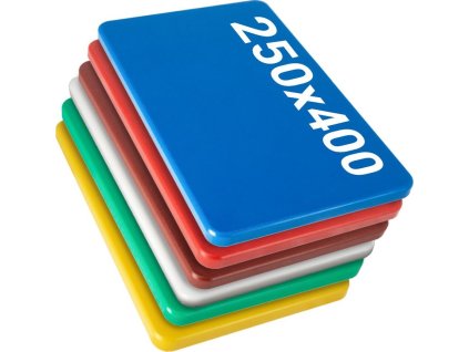 (6 sztuk) Zestaw desek do krojenia - 250x400mm - Grubość 20mm - Wielokolorowe