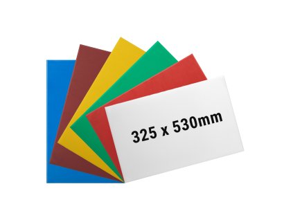 (6 sztuk) Zestaw desek do krojenia - 325x530mm - Grubość 10mm - Wielokolorowe