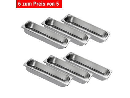 6x Pojemnik GN 2/4 – Głębokość65 mm