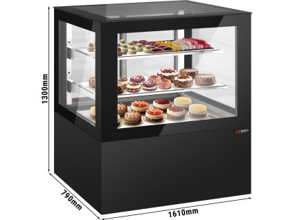 Witryna na ciasto - 1610 mm - z oświetleniem LED & 2 półkami