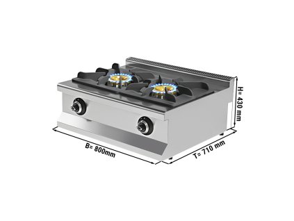 Kuchenka gazowa - 17,3 kW - 2 palniki