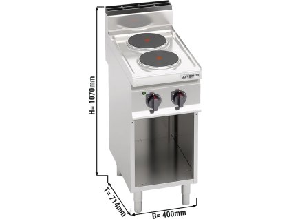 Kuchenka elektryczna - 5,2 kW - 2 okrągłe płyty