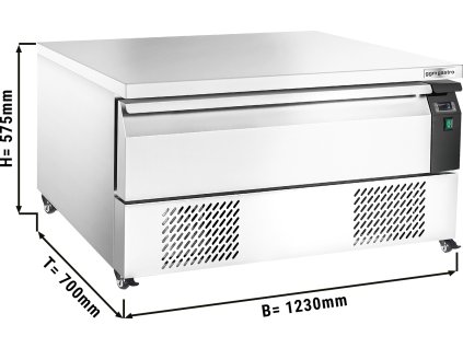 Kombinacja szafy mroźniczej/chłodniczej -22 ~ +8°C - 1230 mm - 1 szuflada