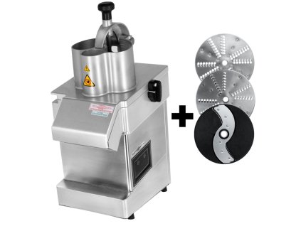 Elektryczna krajalnica do warzyw - 550 W - z 3 tarczami do krojenia