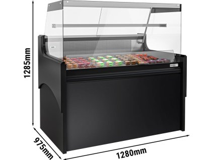 Lada chłodnicza/mięsna - 1280 mm - z oświetleniem LED & 1 półką