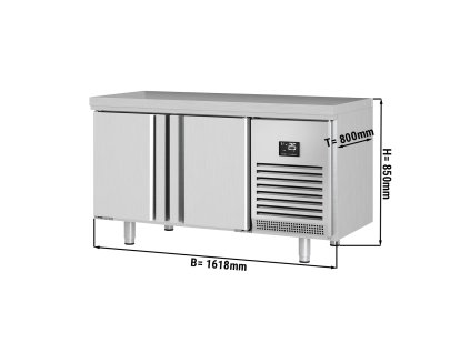 Stół mroźniczy piekarniczy Premium PLUS - 1618x800 mm - z 2 drzwiami