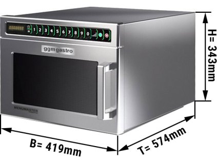 Kuchenka mikrofalowa automatyczna - 17 litrów - 1,8 kW - Cyfrowa