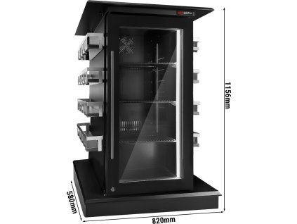 Chłodziarka konferencyjna - 820 mm - 110 litrów - z 1 szklanymi drzwiami