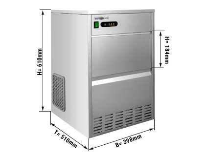 Kostkarka do lodu - pusty cylinder - 28 kg/ 24 godz.