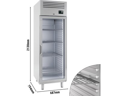Chłodziarka  PREMIUM PLUS - GN 2/1 - 560 litrów - z 1 szklanymi drzwiami