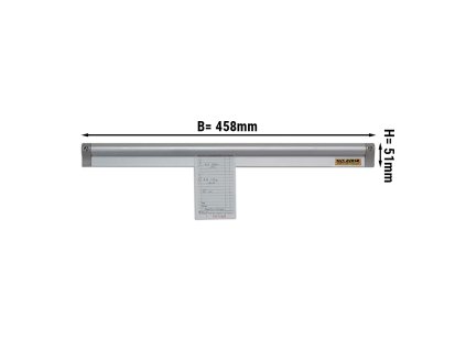 Szyna na paragony wykonana z aluminium - 45,8 cm | Uchwyt na banknoty | Szyna na klipsy | Szyna na paragony | Szyna na banknoty