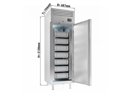 Chłodziarka do ryb PREMIUM PLUS - EN 60x40- 560 litrów - z 1 drzwiami