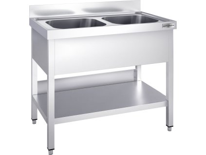 Zlew PREMIUM - 1000x600mm - z podstawą i 2 umywalkami pośrodku