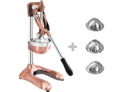 Manualna sokowirówka do owoców - brązowa