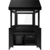 Element neutralny do grilli węglowych TORONTO - 1100 mm - czarny panel przedni - czarny granitowy blat roboczy