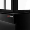 Element neutralny do grilli węglowych TORONTO - 1100 mm - czarny panel przedni - czarny granitowy blat roboczy