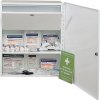 Szafka pierwszej pomocy MEDICUS - pusta - wykonana z blachy stalowej - z przegrodą na leki