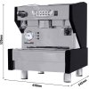 Ekspres z portafiltrem "Eminence" - 1 grupa - włacznie z systemem wstępnej infuzji - stal nierdzewna