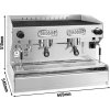 Ekspres z portafiltrem "Allegro" - 2 grupy - z systemem wstępnej infuzji