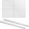 Szyny ze stali nierdzewnej - 1x lewa & 1x prawa - 530 mm - GN 1/1 z plastikową siatką nośną - GN 1/1 - 325x530 mm