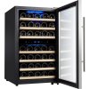 Chłodziarka do wina - 2 strefy klimatyczne - 120 litrów - maks. 45 butelek