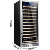 Chłodziarka do wina - 1 strefa klimatyczna - 350 litrów - maks. 127 butelek