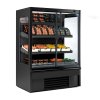 Półka chłodnicza naścienna - 1330 mm - 569 litrów - z oświetleniem LED, izolowanymi szklanymi drzwiami & 2 półkami