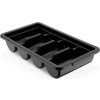 Pojemnik na sztućce z 4 przegrodami – czarny