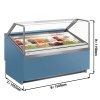 Lada na lody IVY - 1560 mm - konwekcyjna - na 16 pojemników 5 L - Niebieska
