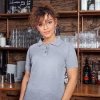 (6 sztuk) KARLOWSKY | Damska koszula robocza Polo Basic - Jasnoszary - Rozmiar: M