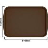Taca kafeteryjna - 440 x 320 mm - brązowa