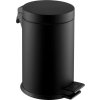 Mini kosz na śmieci - 5 litrów - czarny - z pedałem