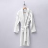 (12 sztuk) szlafrok z kołnierzem szalowym - rozmiar: M - biały
