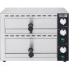 Elektryczny mini piec do pizzy/podpłomyków - 2 x 33 cm - Manualny