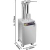 Hydrauliczna nadziewarka do kiełbas - 15 litrów - 750 W - stal nierdzewna