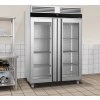 freezer double glass hanging rails room