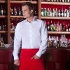 (6 sztuk) Karlowsky - Fartuch Bistro Basic z kieszonką - Czerwony