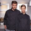 (6 sztuk) KARLOWSKY | kurtka szefa kuchni Basic - Czarny - Rozmiar: 3XL