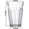 (6 sztuk) Duralex Szklanka do longdrinków - PICARDIE - 360 ml - Przezroczysta