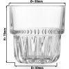 (12 sztuk) Uniwersalna szklanka do napojów - EVEREST - 207 ml - przezroczysta