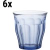 (6 sztuk) Duralex Uniwersalna szklanka do napojów - PICARDIE - 250 ml - Niebiesko- Przezroczysty