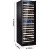 Chłodziarka do wina - 2 strefy klimatyczne - 450 litrów - maks. 160 butelek
