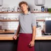 (6 sztuk) KARLOWSKY | Fartuch Bistro Basic - Bordowy